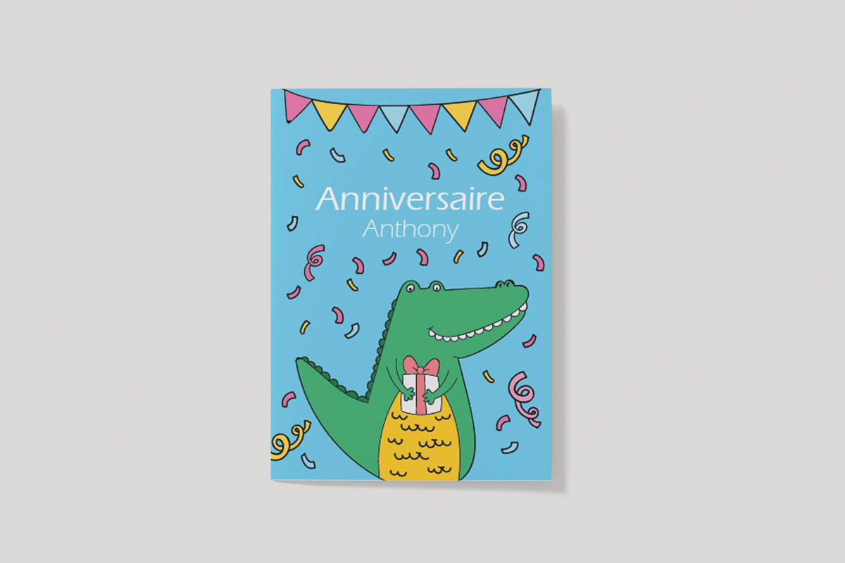 Invitation anniversaire gamme Félicité