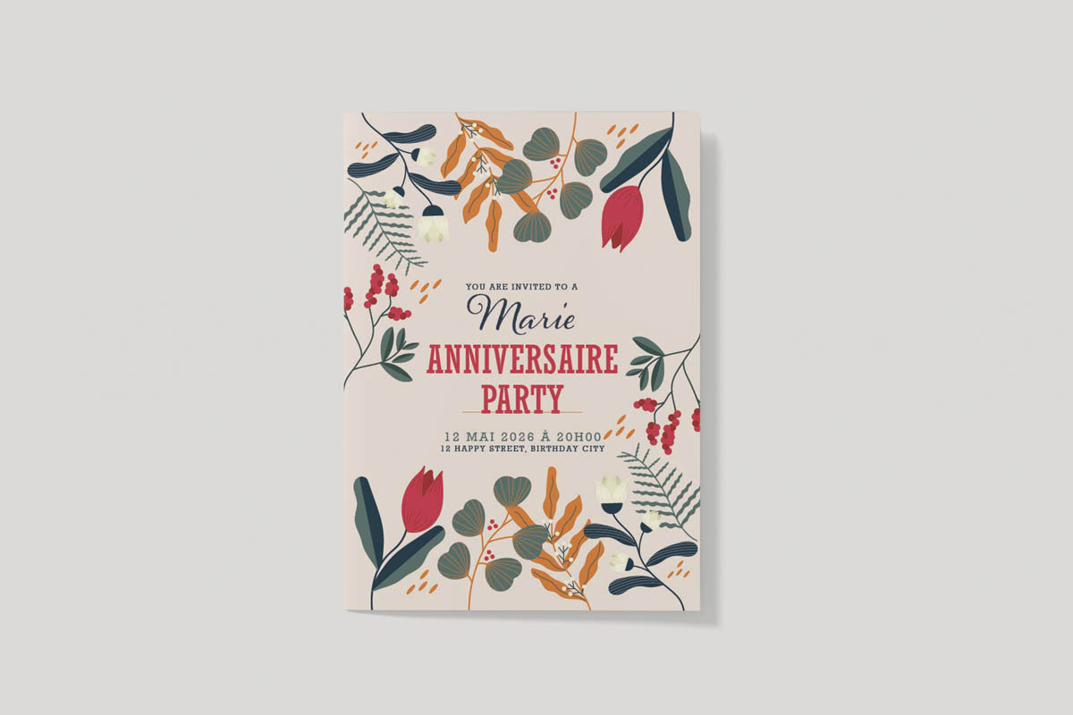 Invitation anniversaire – Alba