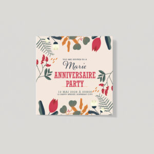 Étiquette personnalisable carrée gamme Alba