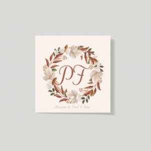 Étiquette carrée gamme Autum