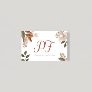 Étiquette rectangulaire gamme Autum