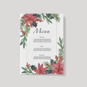 Menu de mariage gamme Anastasia