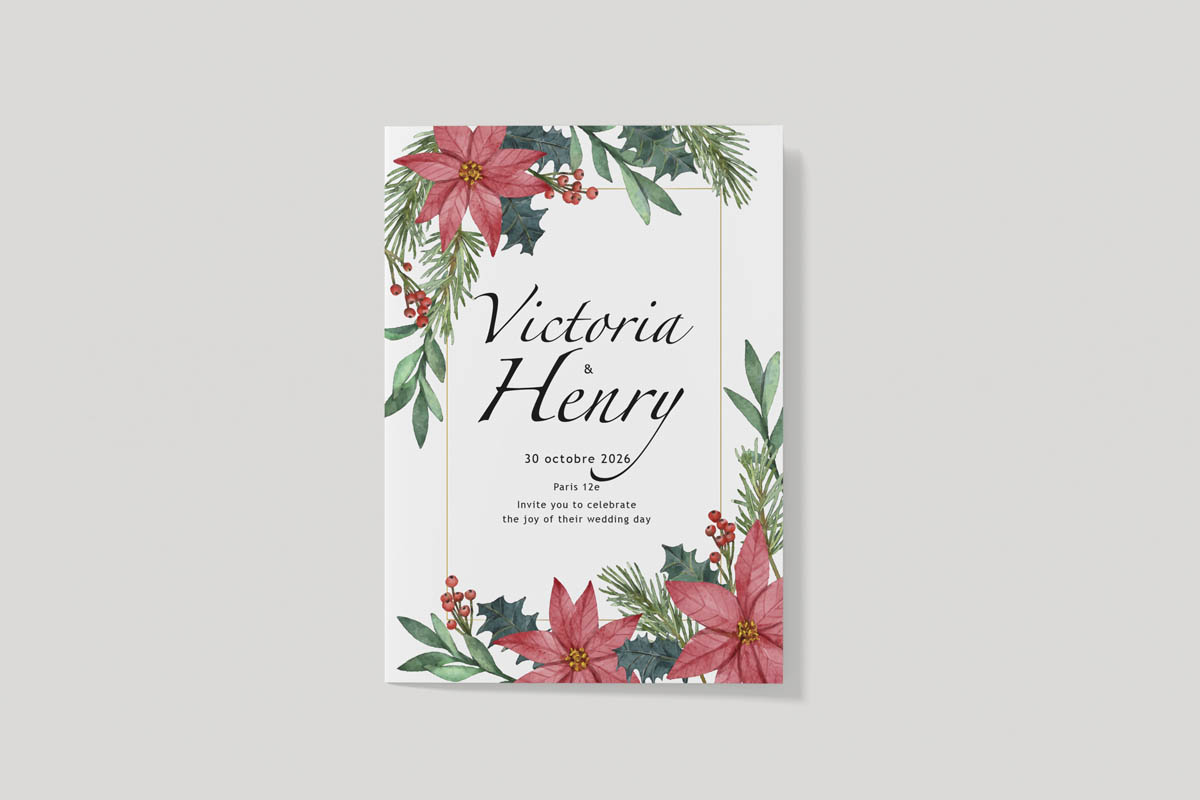 Invitation de mariage gamme Anastasia