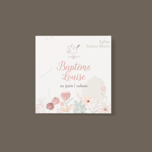 Étiquette carré gamme Agathe