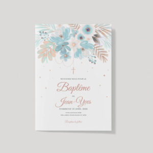 Invitation de baptême – Agathon